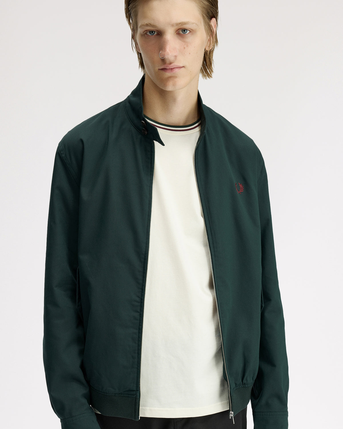 Fred Perry Twill Harrington Jacket - Grassroots