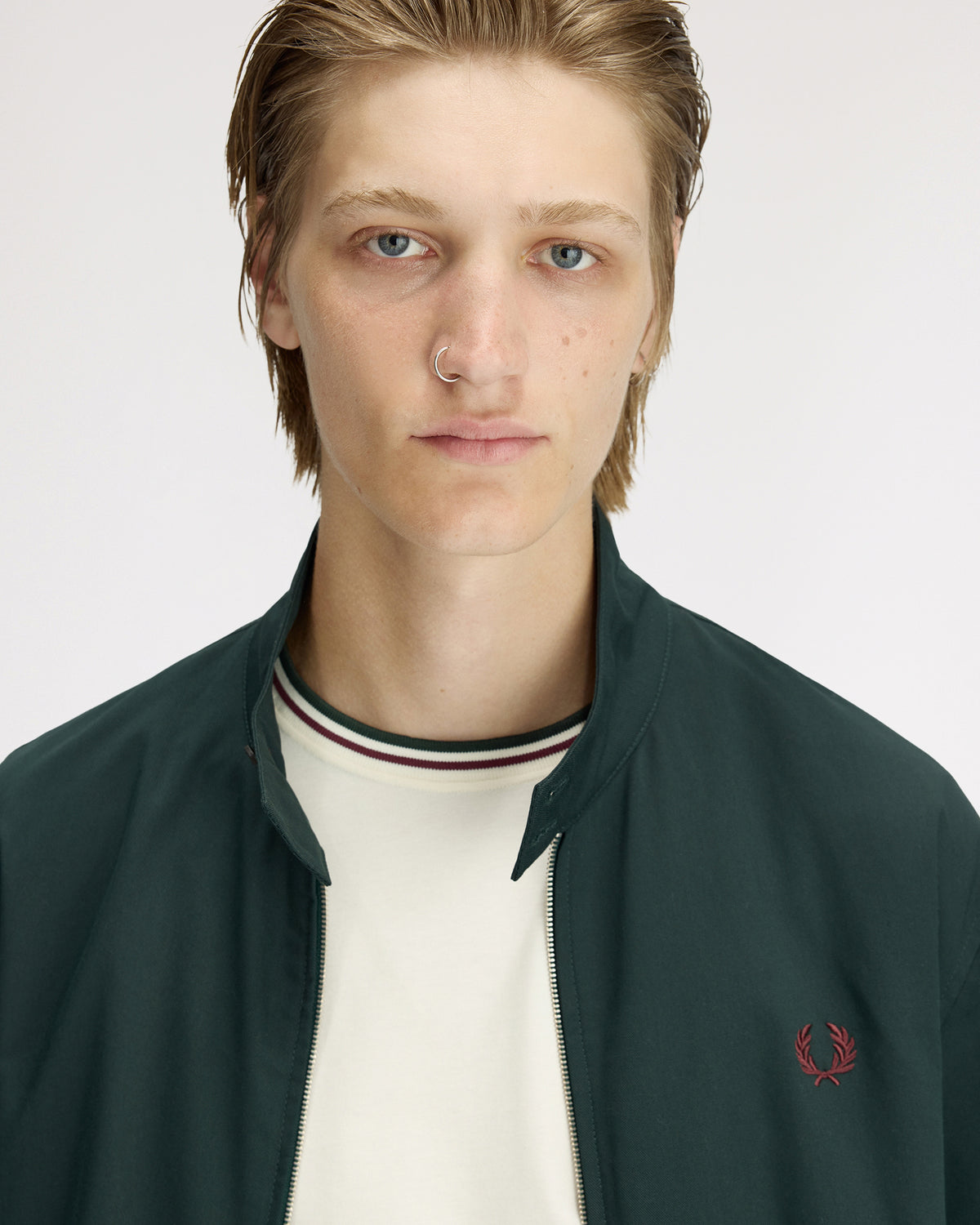 Fred Perry Twill Harrington Jacket - Grassroots