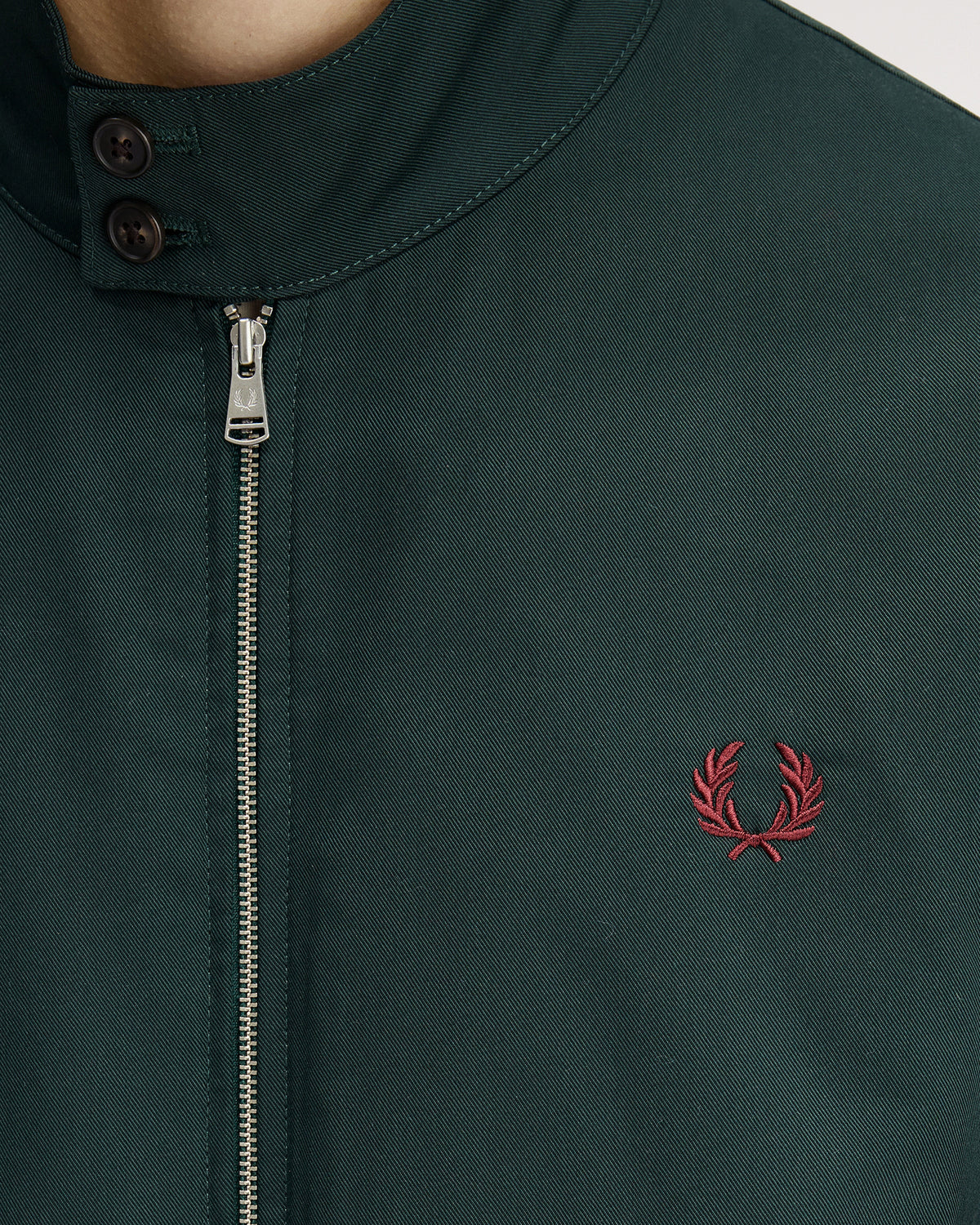 Fred Perry Twill Harrington Jacket - Grassroots