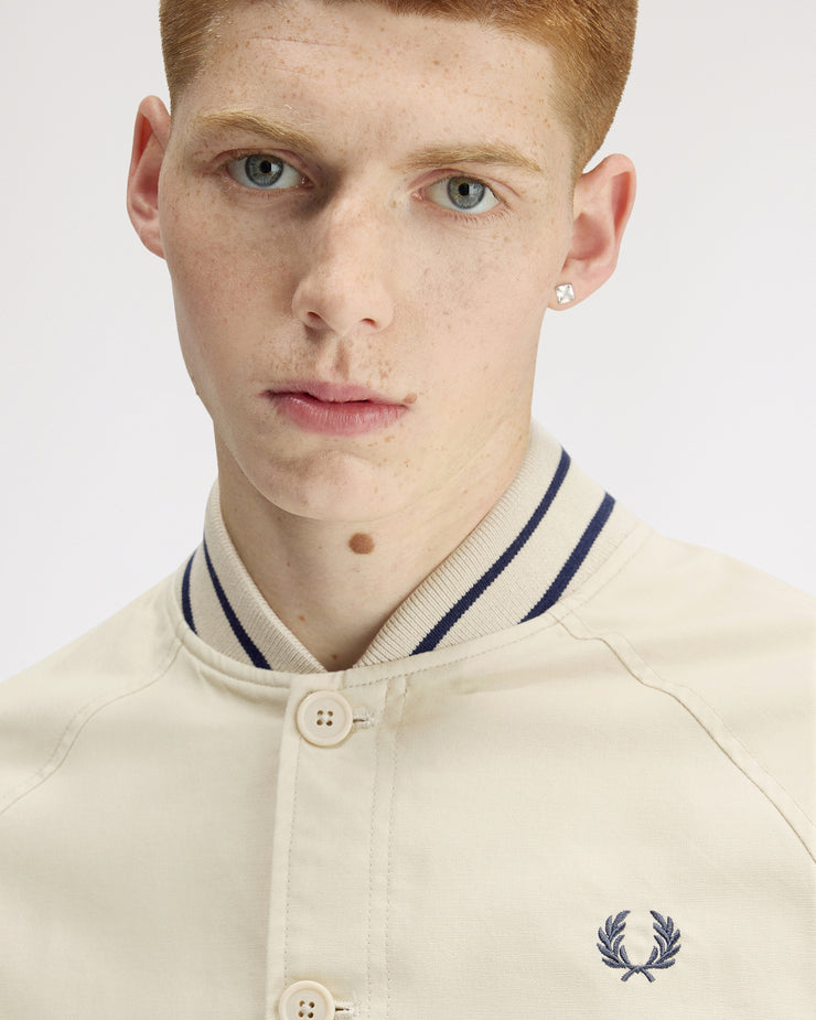 Fred Perry Umpire Bomber Jacket - Oatmeal