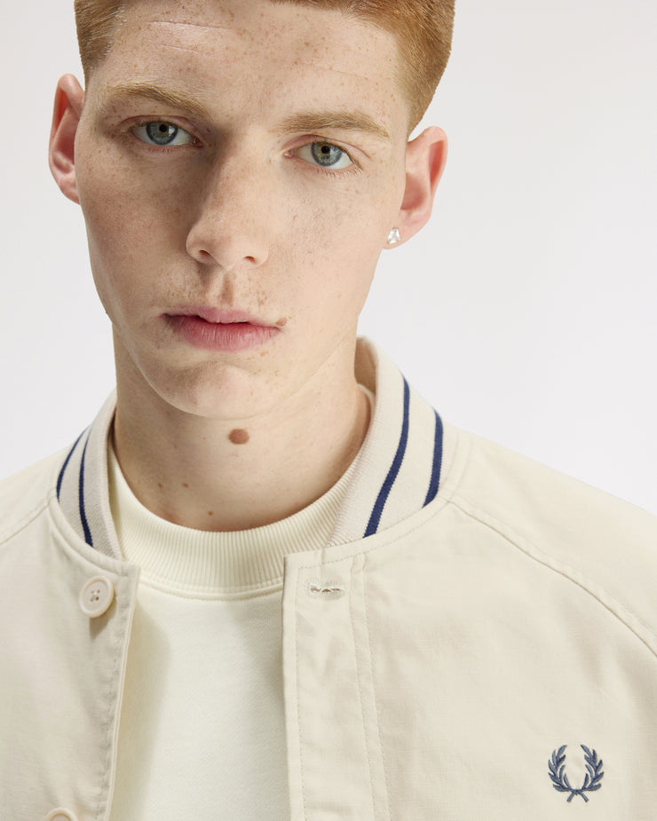 Fred Perry Umpire Bomber Jacket - Oatmeal