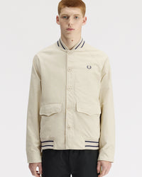 Fred Perry Umpire Bomber Jacket - Oatmeal