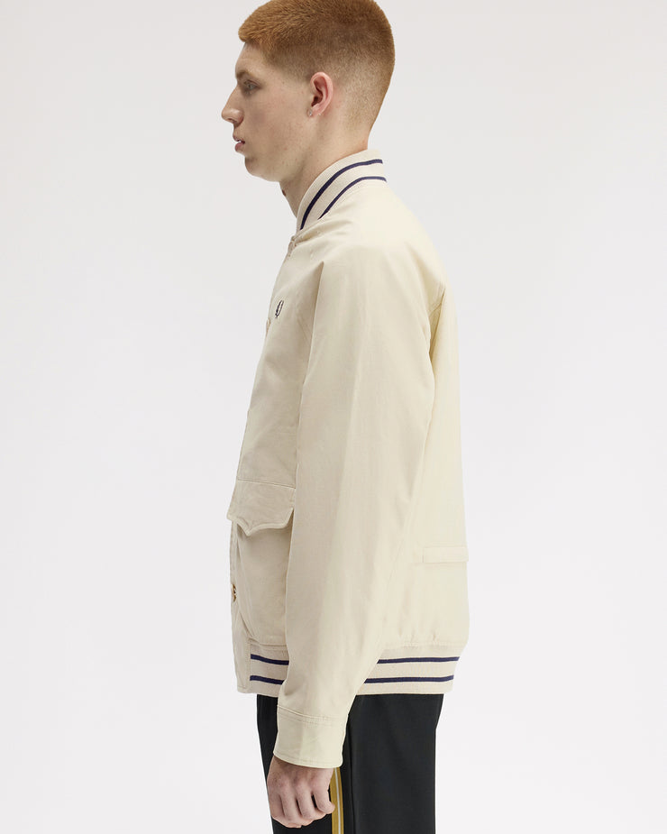 Fred Perry Umpire Bomber Jacket - Oatmeal