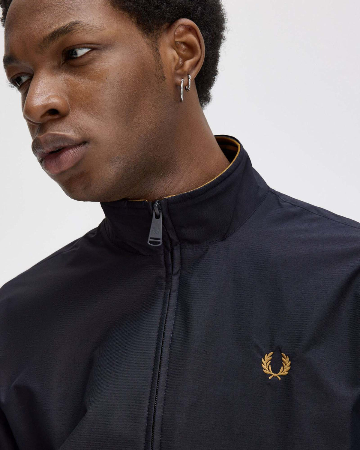 Fred Perry Brentham Jacket - Navy | Fred Perry Jackets & Coats | JEANSTORE