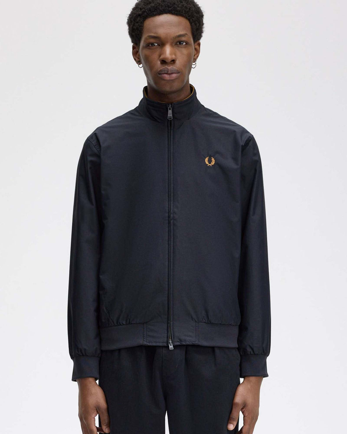 Fred Perry Brentham Jacket - Navy | Fred Perry Jackets & Coats | JEANSTORE