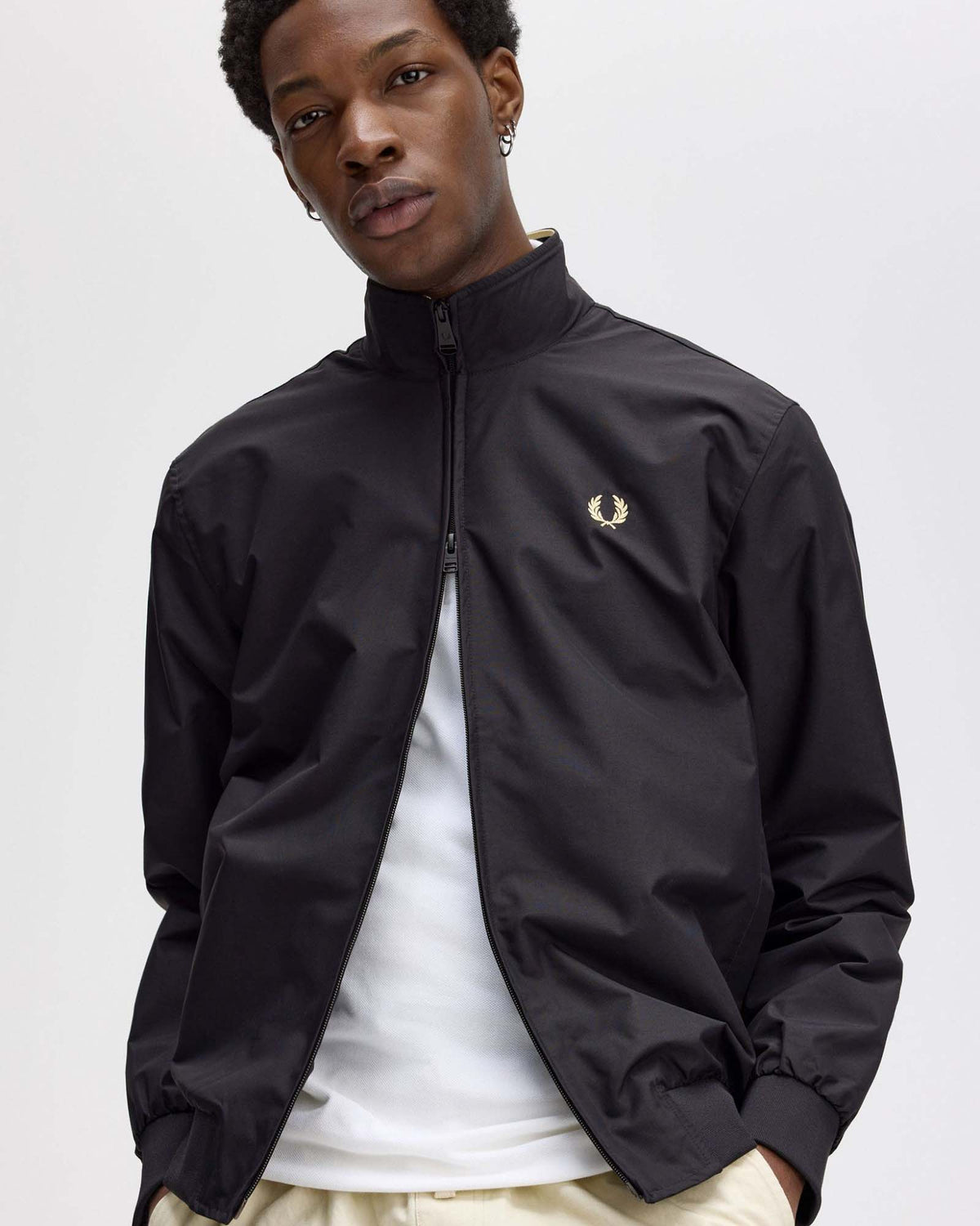 Fred Perry Brentham Jacket - Black | Fred Perry Jackets & Coats | JEANSTORE
