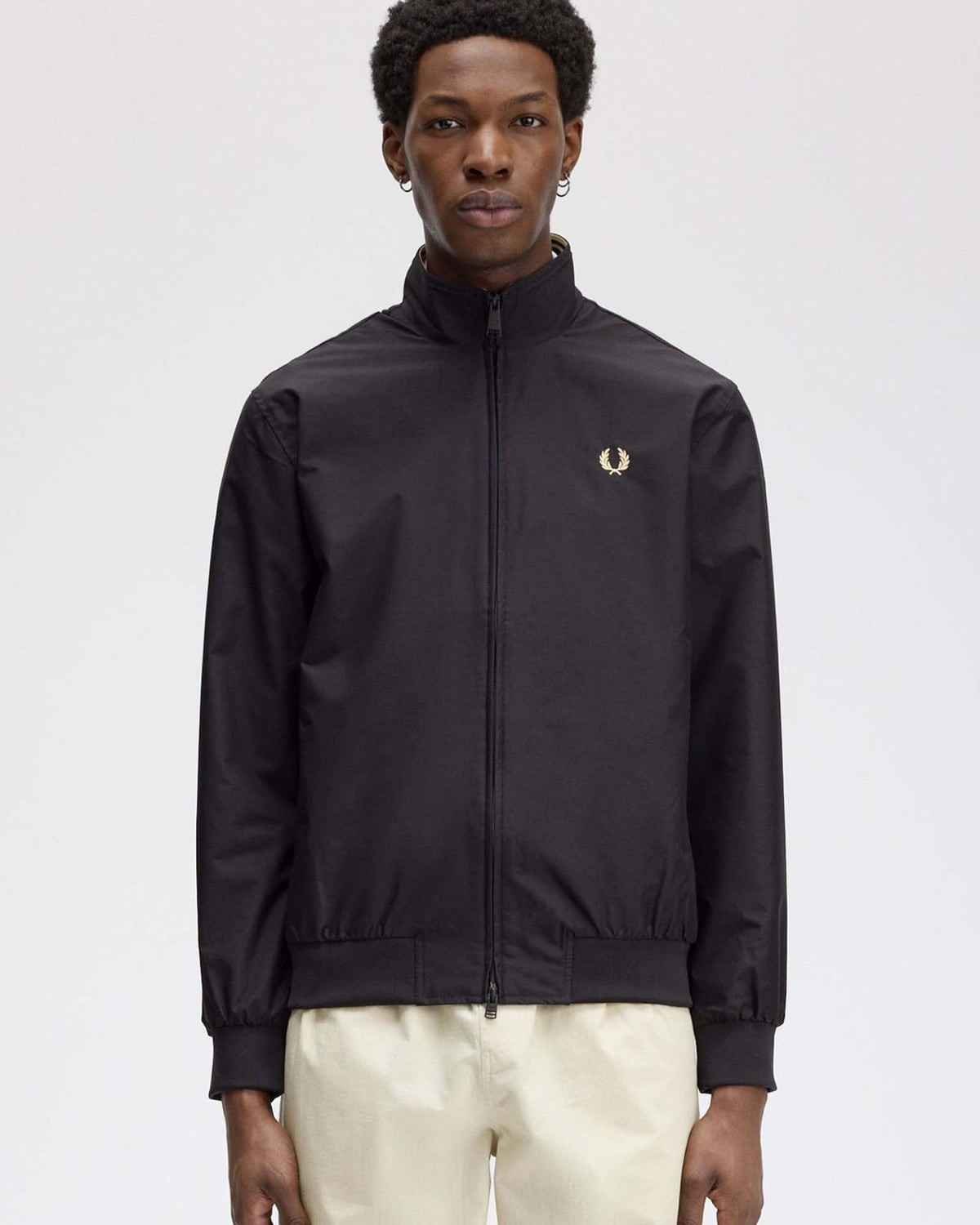 Fred Perry Brentham Jacket - Black | Fred Perry Jackets & Coats | JEANSTORE