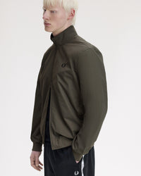 Fred Perry Brentham Jacket - Field Green / Black