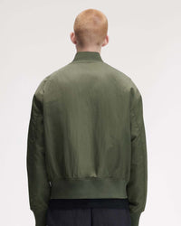 Fred Perry Quilted Tennis Bomber Jacket - Laurel Wreath Green