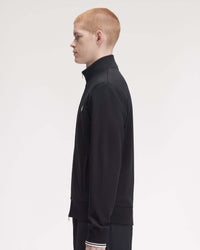 Fred Perry Zip Through Sweatshirt - Black