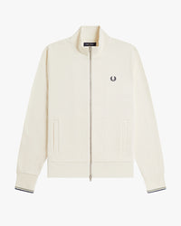 Fred Perry Zip Through Sweatshirt - Ecru