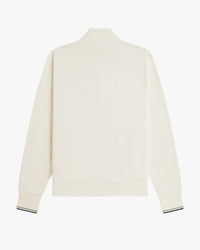 Fred Perry Zip Through Sweatshirt - Ecru