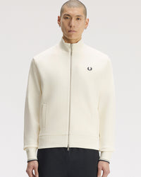 Fred Perry Zip Through Sweatshirt - Ecru
