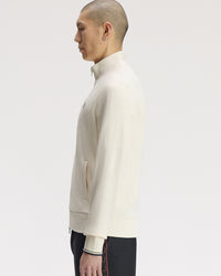 Fred Perry Zip Through Sweatshirt - Ecru