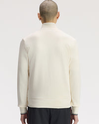 Fred Perry Zip Through Sweatshirt - Ecru