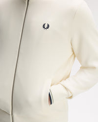 Fred Perry Zip Through Sweatshirt - Ecru