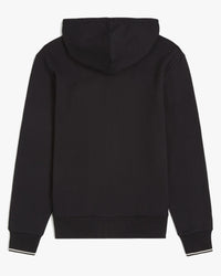Fred Perry Hooded Zip Through Sweatshirt - Black | Fred Perry Sweaters & Knitwear | JEANSTORE