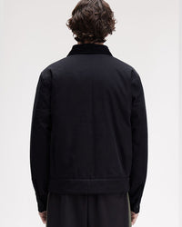Fred Perry Cotton Caban Jacket - Black | Fred Perry Jackets & Coats | JEANSTORE