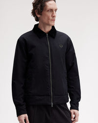 Fred Perry Cotton Caban Jacket - Black | Fred Perry Jackets & Coats | JEANSTORE