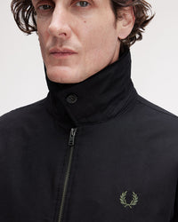 Fred Perry Cotton Caban Jacket - Black | Fred Perry Jackets & Coats | JEANSTORE