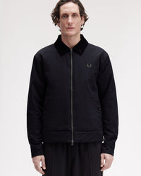 Fred Perry Cotton Caban Jacket - Black | Fred Perry Jackets & Coats | JEANSTORE