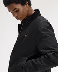 Fred Perry Cotton Caban Jacket - Black