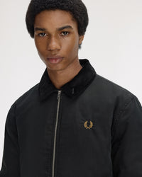 Fred Perry Cotton Caban Jacket - Black