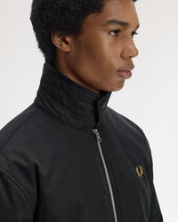 Fred Perry Cotton Caban Jacket - Black