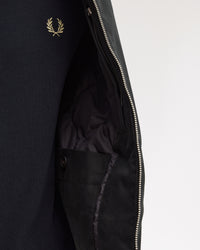 Fred Perry Cotton Caban Jacket - Black