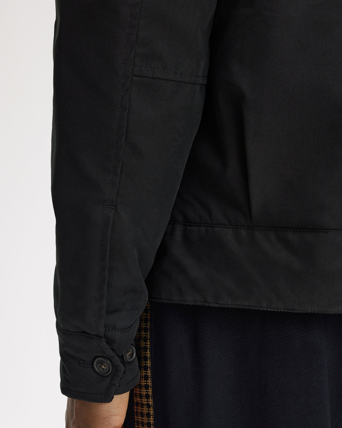 Fred Perry Cotton Caban Jacket - Black