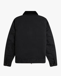 Fred Perry Cotton Caban Jacket - Black