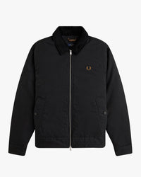 Fred Perry Cotton Caban Jacket - Black