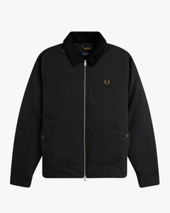 Fred Perry Cotton Caban Jacket - Dark Airforce