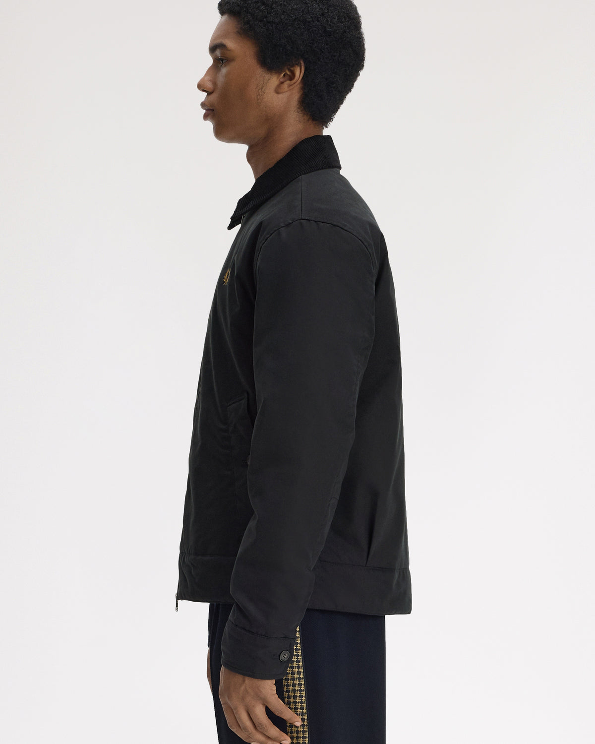 Fred Perry Cotton Caban Jacket - Black