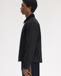 Fred Perry Cotton Caban Jacket - Black
