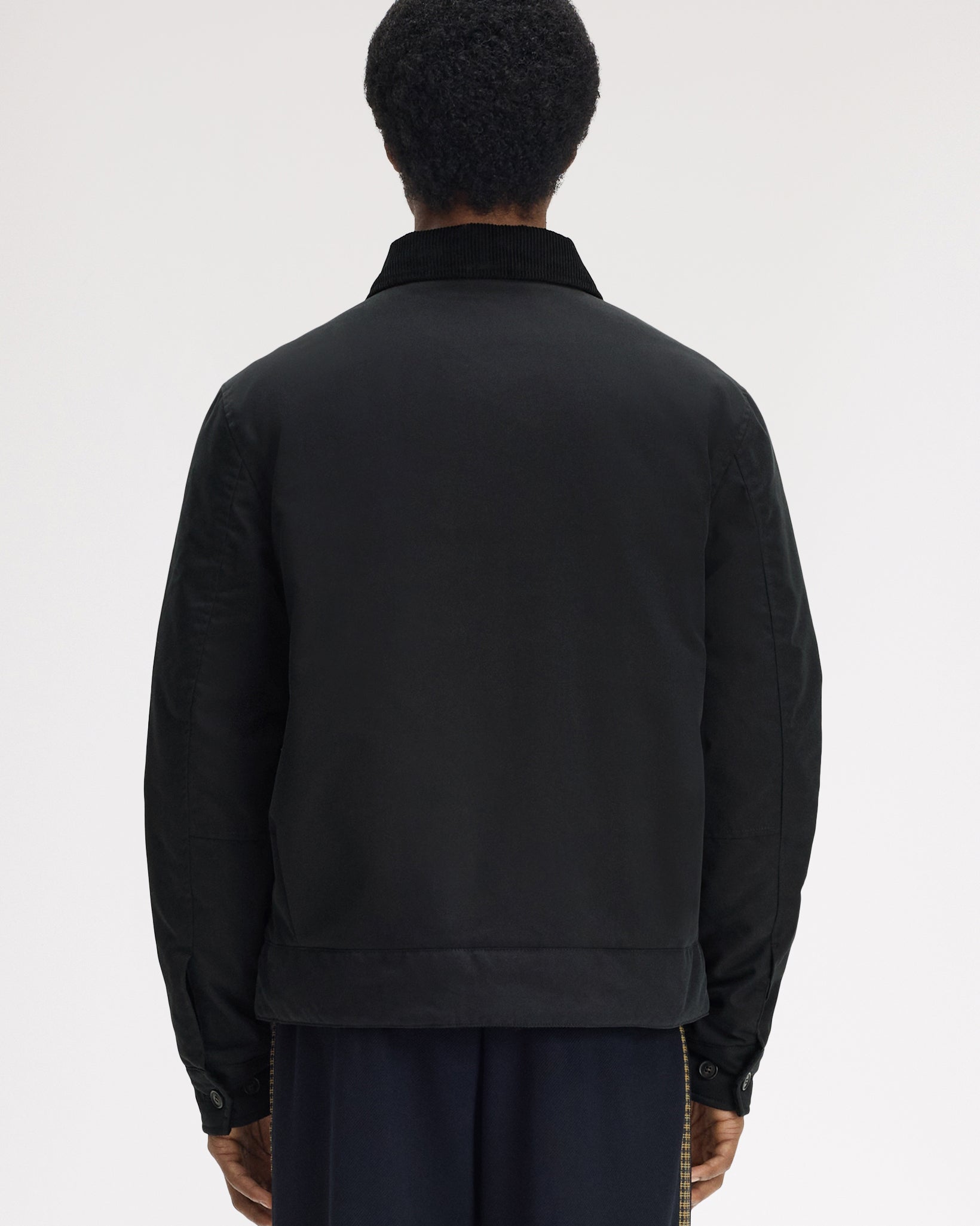 Fred Perry Cotton Caban Jacket - Black