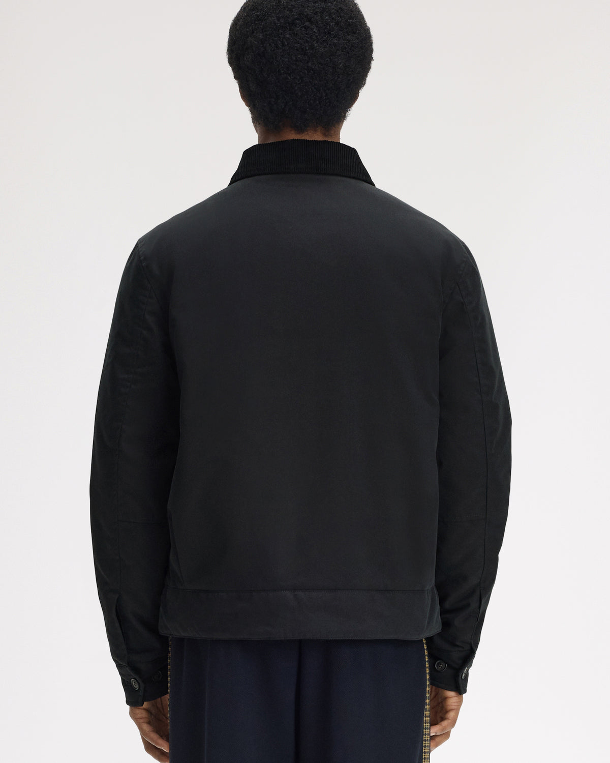 Fred Perry Cotton Caban Jacket - Black