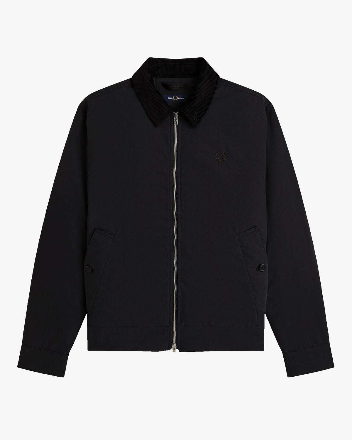 Fred Perry Cotton Caban Jacket - Black