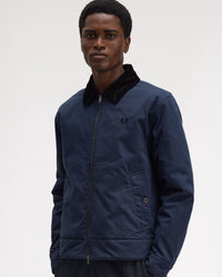 Fred Perry Cotton Caban Jacket - Dark Airforce | Fred Perry Jackets & Coats | JEANSTORE