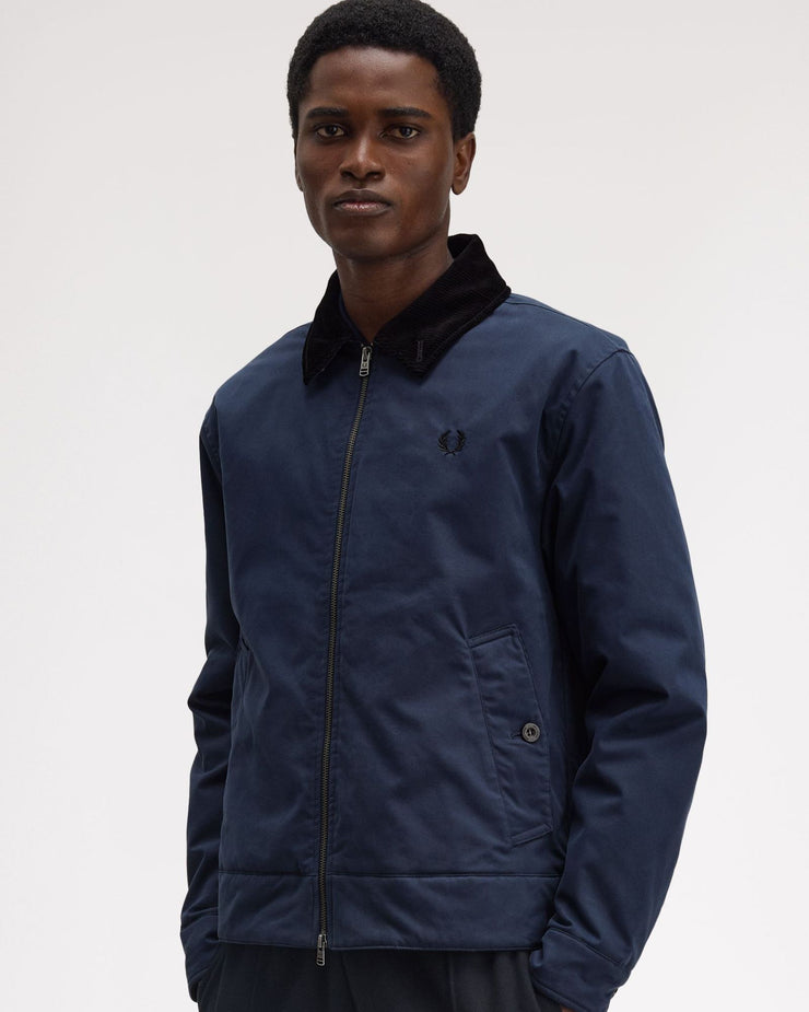 Fred Perry Cotton Caban Jacket Dark Airforce - Main Image