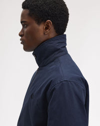 Fred Perry Cotton Caban Jacket - Dark Airforce | Fred Perry Jackets & Coats | JEANSTORE