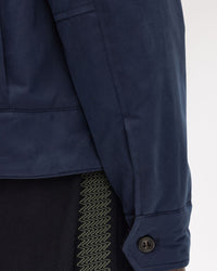 Fred Perry Cotton Caban Jacket - Dark Airforce | Fred Perry Jackets & Coats | JEANSTORE