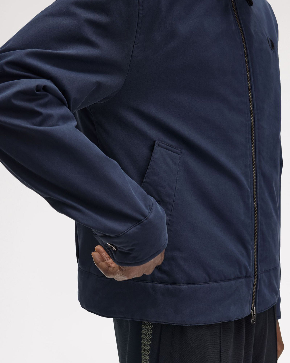 Fred Perry Cotton Caban Jacket - Dark Airforce | Fred Perry Jackets & Coats | JEANSTORE
