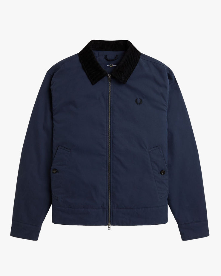 Fred Perry Cotton Caban Jacket - Dark Airforce