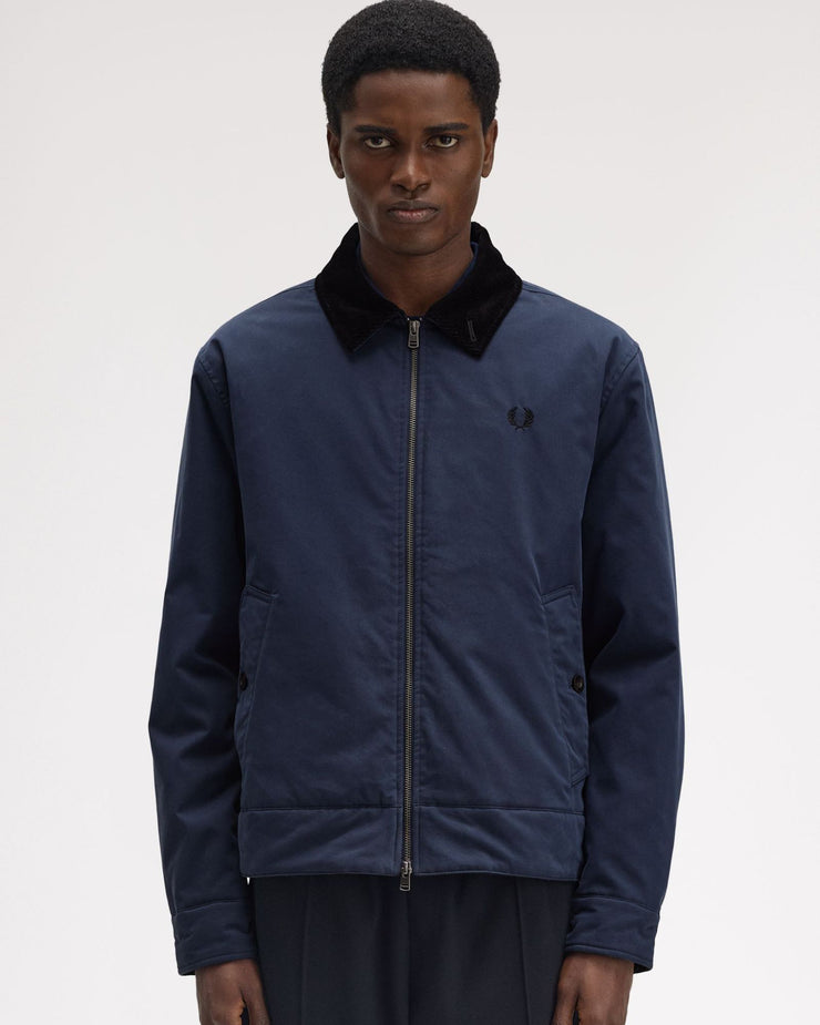 Fred Perry Cotton Caban Jacket - Dark Airforce