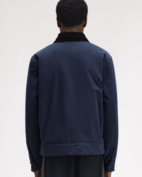 Fred Perry Cotton Caban Jacket - Dark Airforce | Fred Perry Jackets & Coats | JEANSTORE