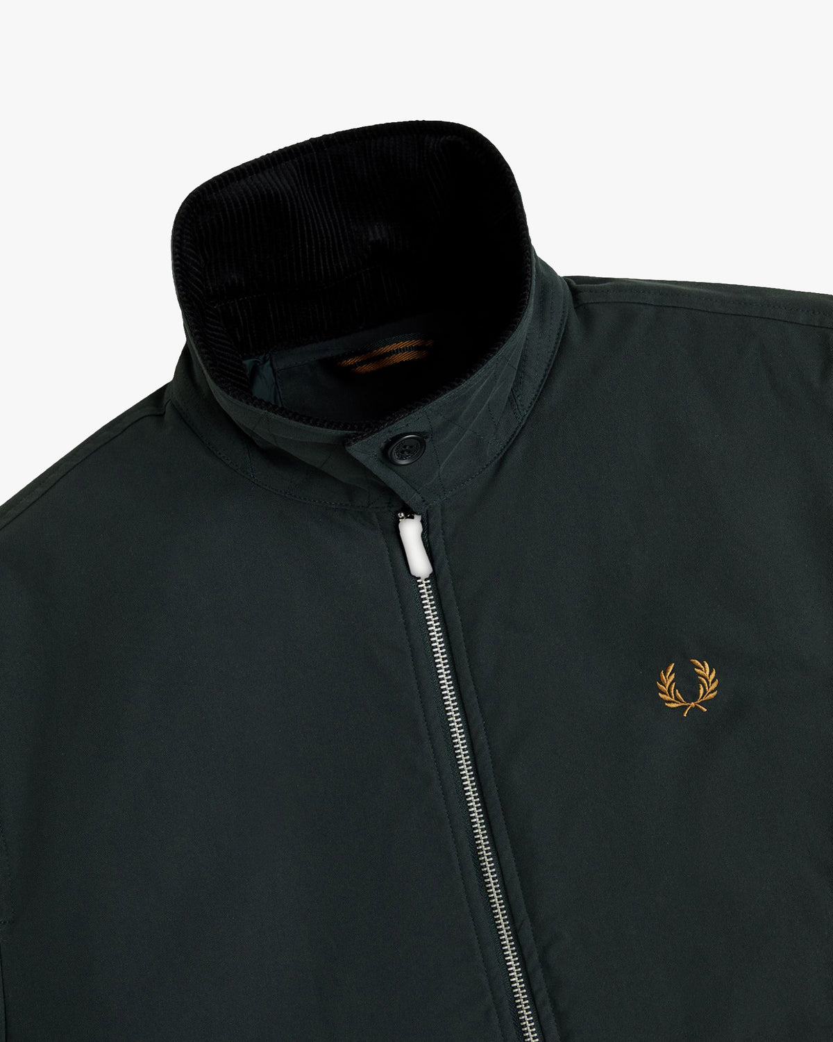 Fred Perry Cotton Caban Jacket - Night Green