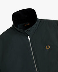 Fred Perry Cotton Caban Jacket - Night Green