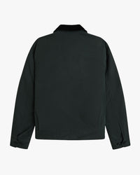 Fred Perry Cotton Caban Jacket - Night Green