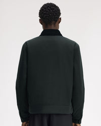Fred Perry Cotton Caban Jacket - Night Green